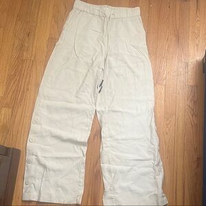 Who What Wear Cream Joggers